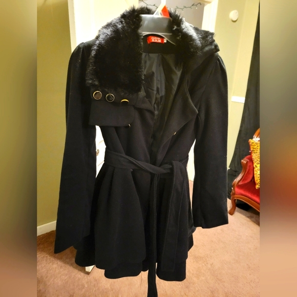 Jackets & Blazers - Asymmetrical Collar Peacoat